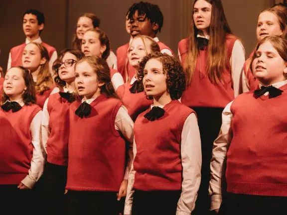 youth choir singing