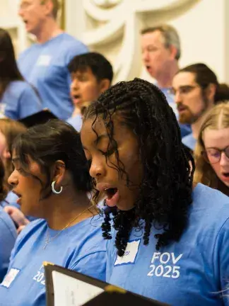 Festival of Voices students singing