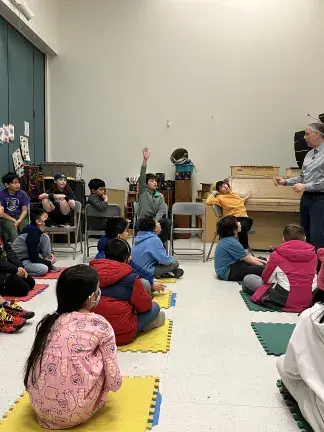 Students learn about indigenous musical cultures