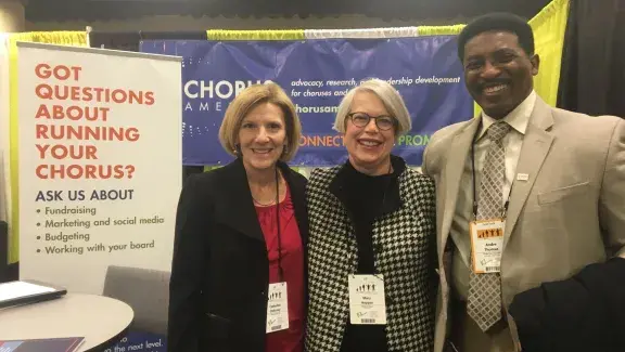 Catherine Dehoney, Mary Hopper, and Andre Thomas