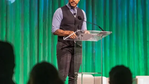 Michael J. Bobbitt speaking at AAM