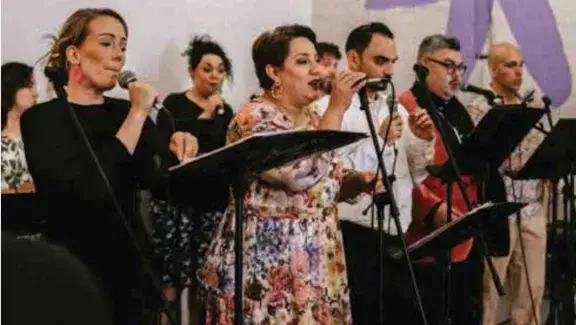 Choir singing