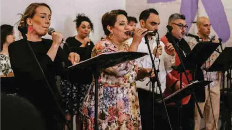 Choir singing