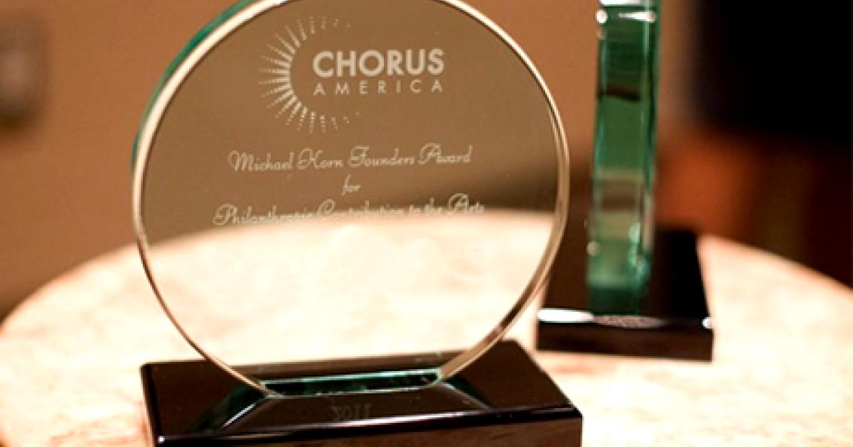 2012 Chorus America Awards Announced Chorus America